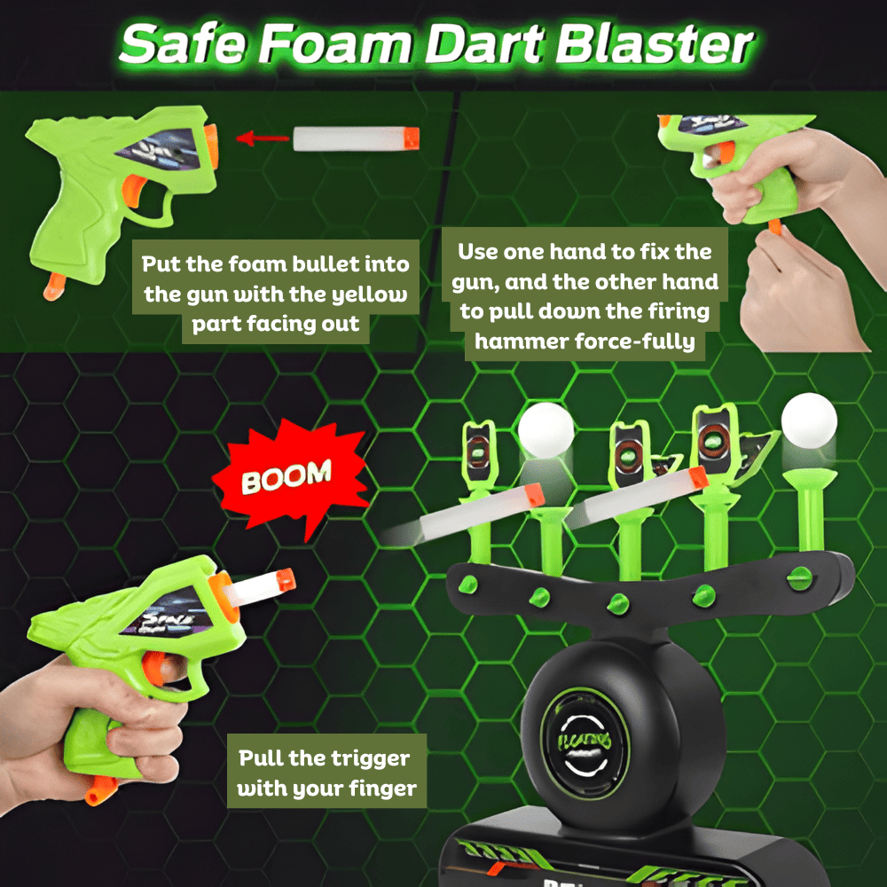 Glow-in-the-Dark Floating Target Shooting Game for Kids