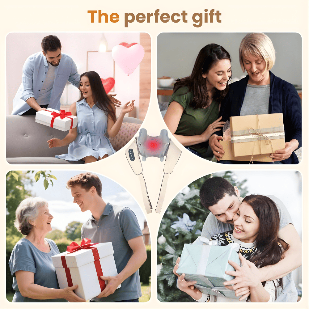 Cordless 4D Neck & Shoulder Massager with Heat - Instant Relief