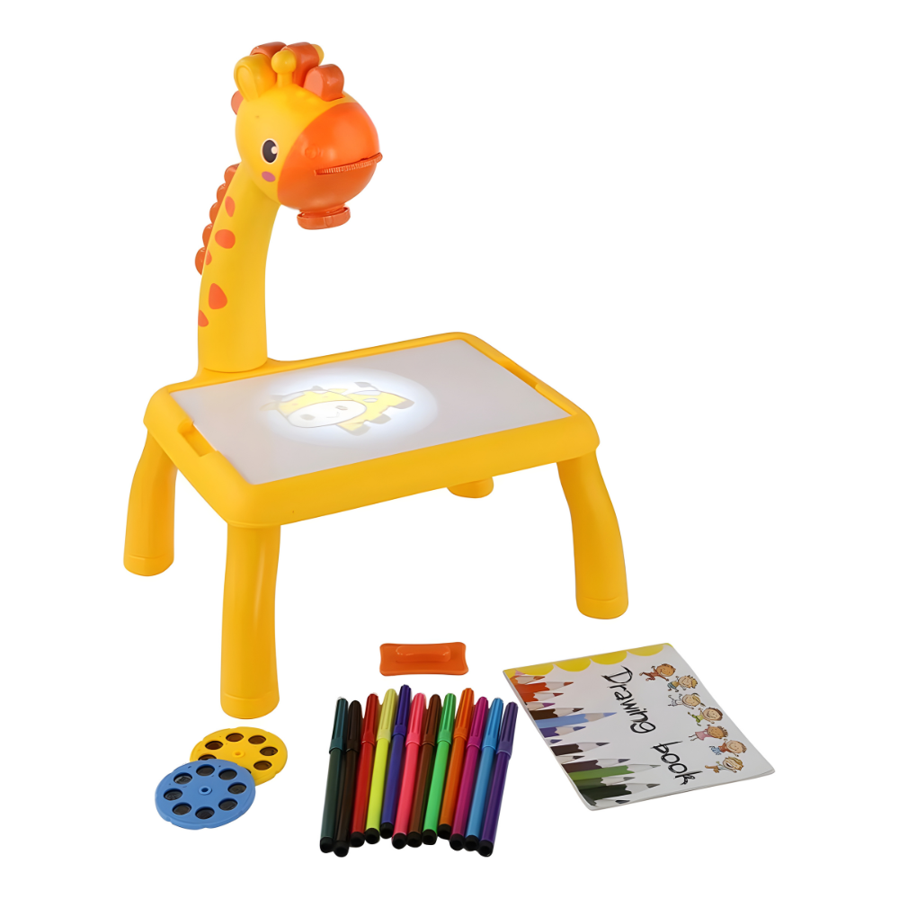 Drawing Projector Mini Table for Kids - Giraffe Design