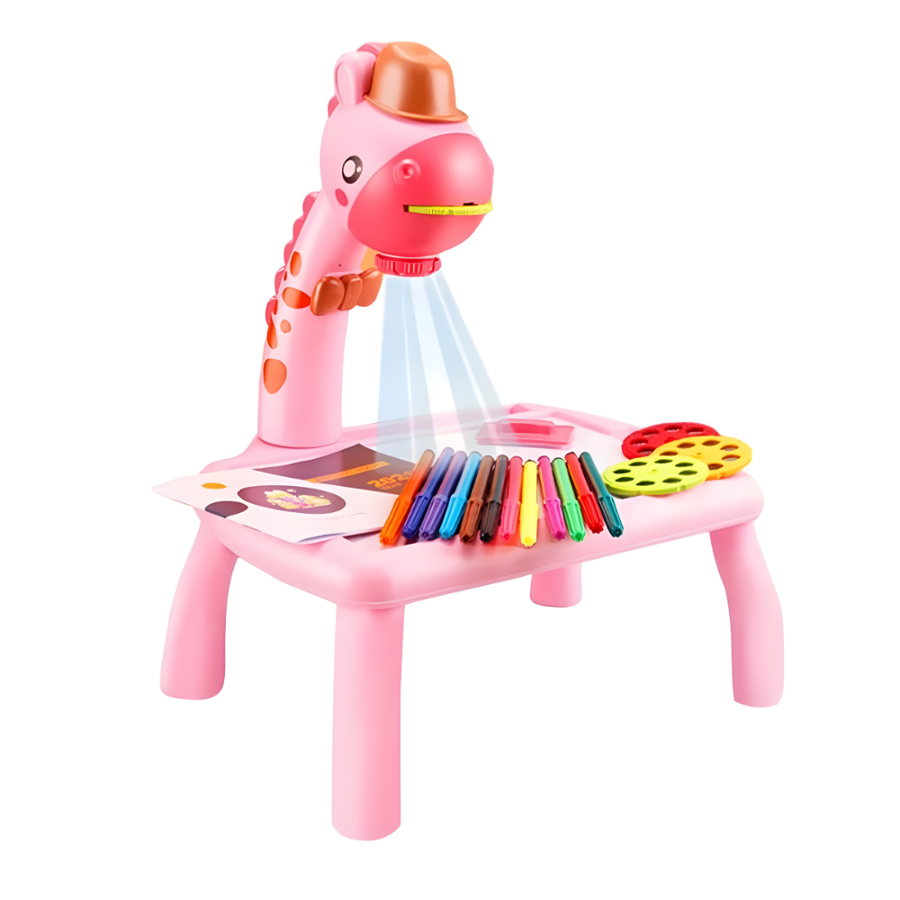 Drawing Projector Mini Table for Kids - Giraffe Design