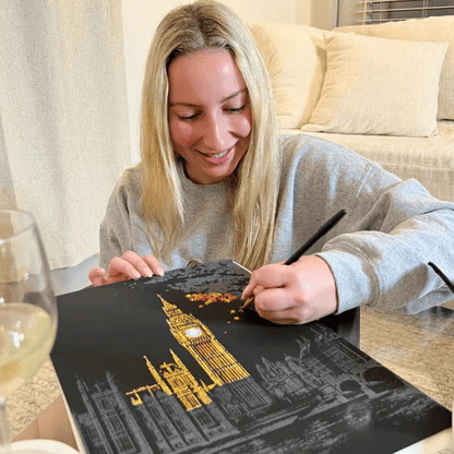 City Night Scratch Art Kit – Reveal Stunning Skylines in Minutes