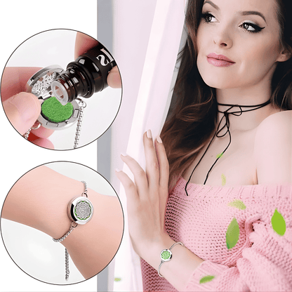 Aromatherapy Scenty Bracelet + 10 free Scent Pads