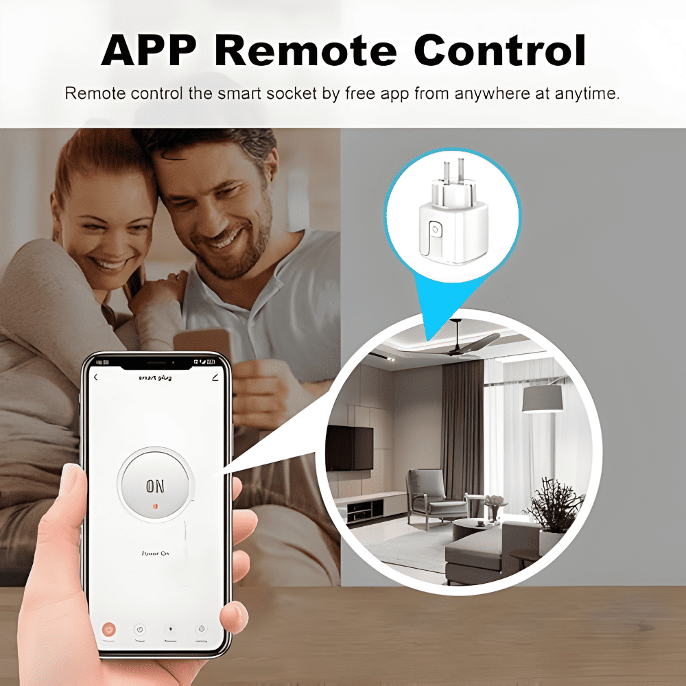 WiFi Smart Plug with Energy Monitoring - Control Any Device from Your Phone