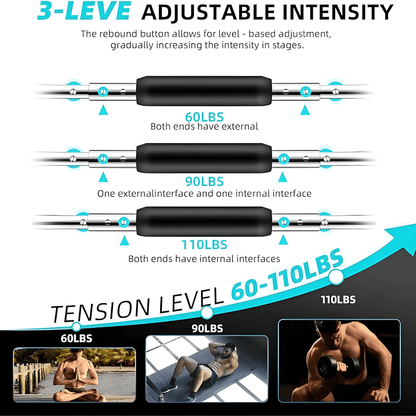 Adjustable Twister Arm Trainer - 12-Level Chest & Upper Body Strength Tool