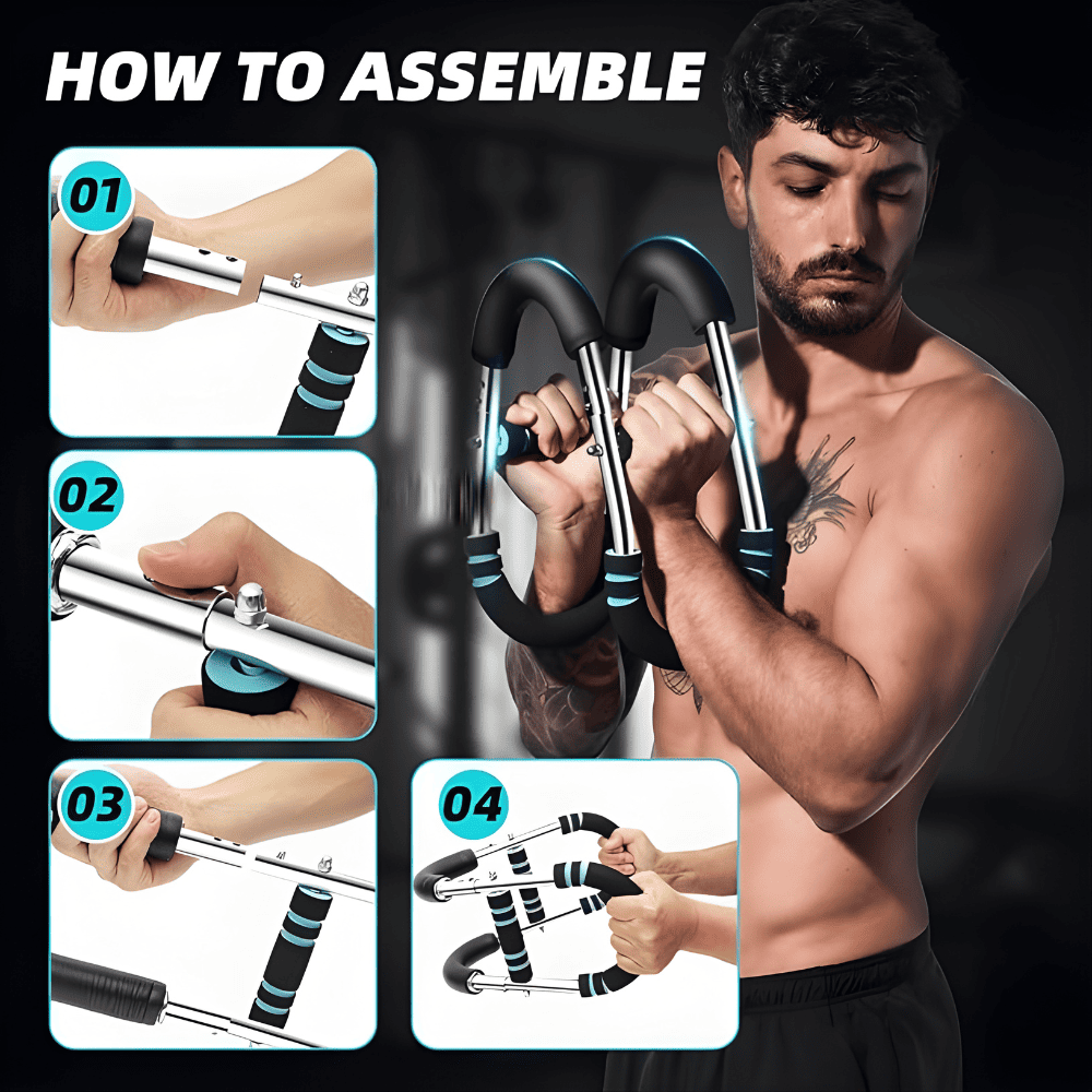 Adjustable Twister Arm Trainer - 12-Level Chest & Upper Body Strength Tool