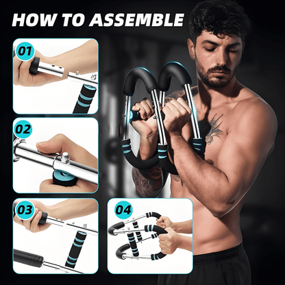 Adjustable Twister Arm Trainer - 12-Level Chest & Upper Body Strength Tool