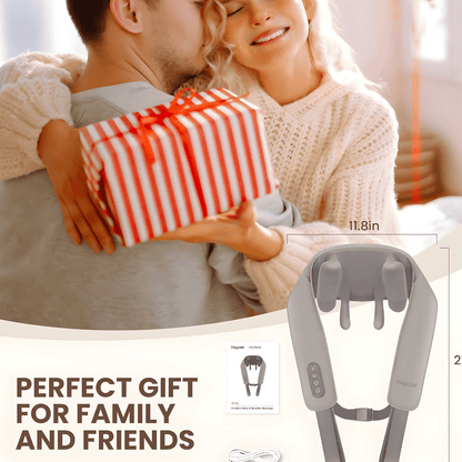 Cordless 4D Neck & Shoulder Massager with Heat - Instant Relief