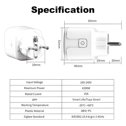 WiFi Smart Plug with Energy Monitoring - Control Any Device from Your Phone