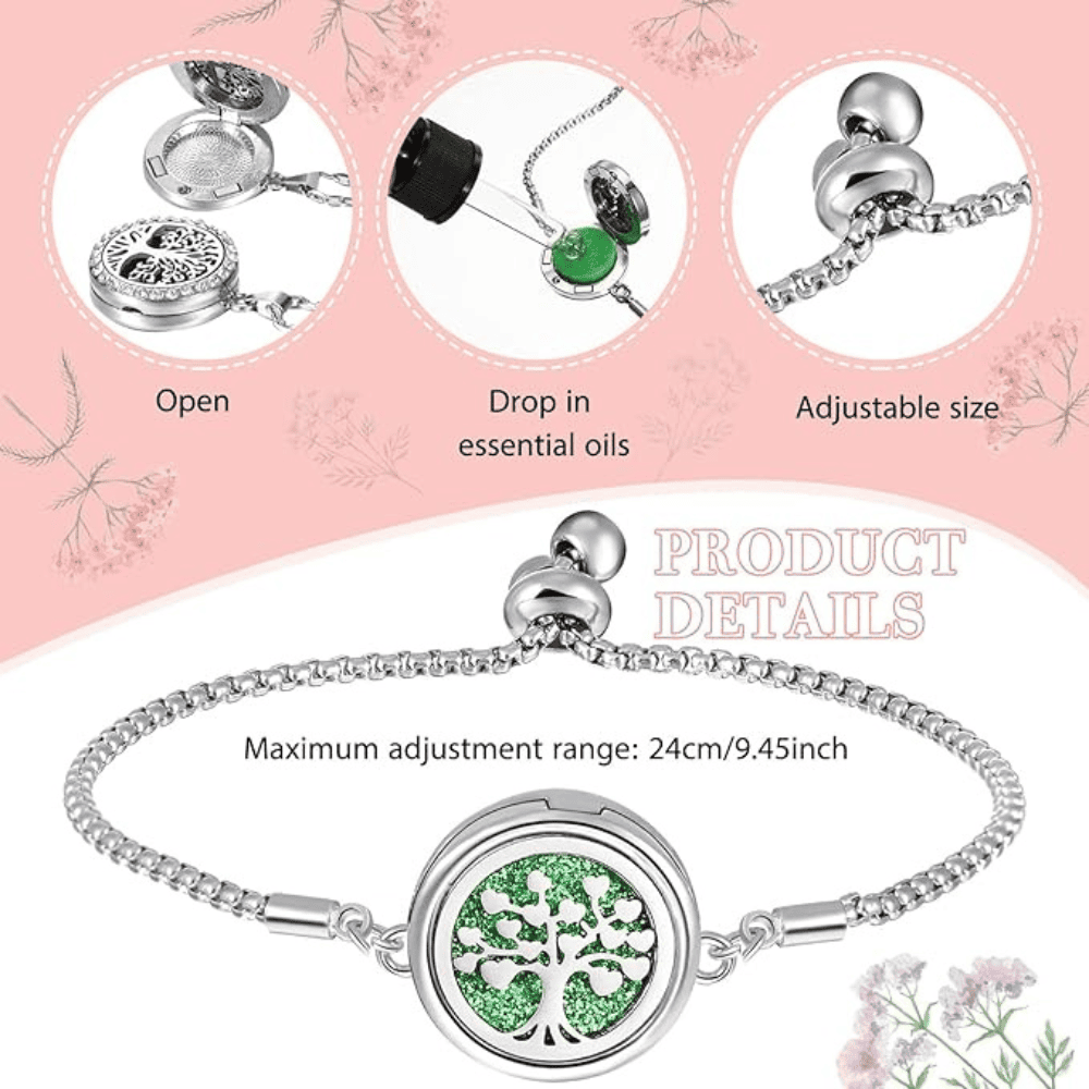 Aromatherapy Scenty Bracelet + 10 free Scent Pads