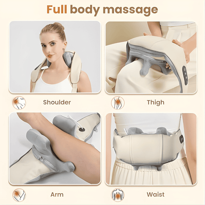 Cordless 4D Neck & Shoulder Massager with Heat - Instant Relief