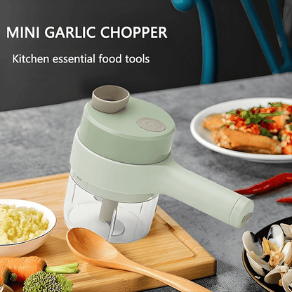 4-in-1 Electric Vegetable Chopper & Food Processor