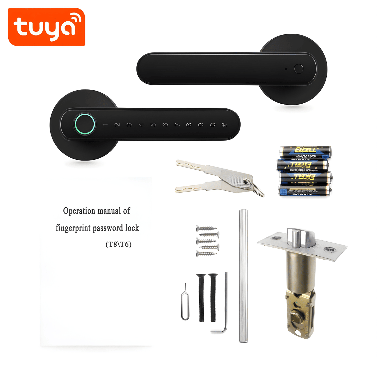 Smart Fingerprint Door Lock with Password & App Control