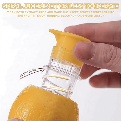 Screw-Top Lemon Squeezer - Portable Citrus Juicer with Filter and Lid