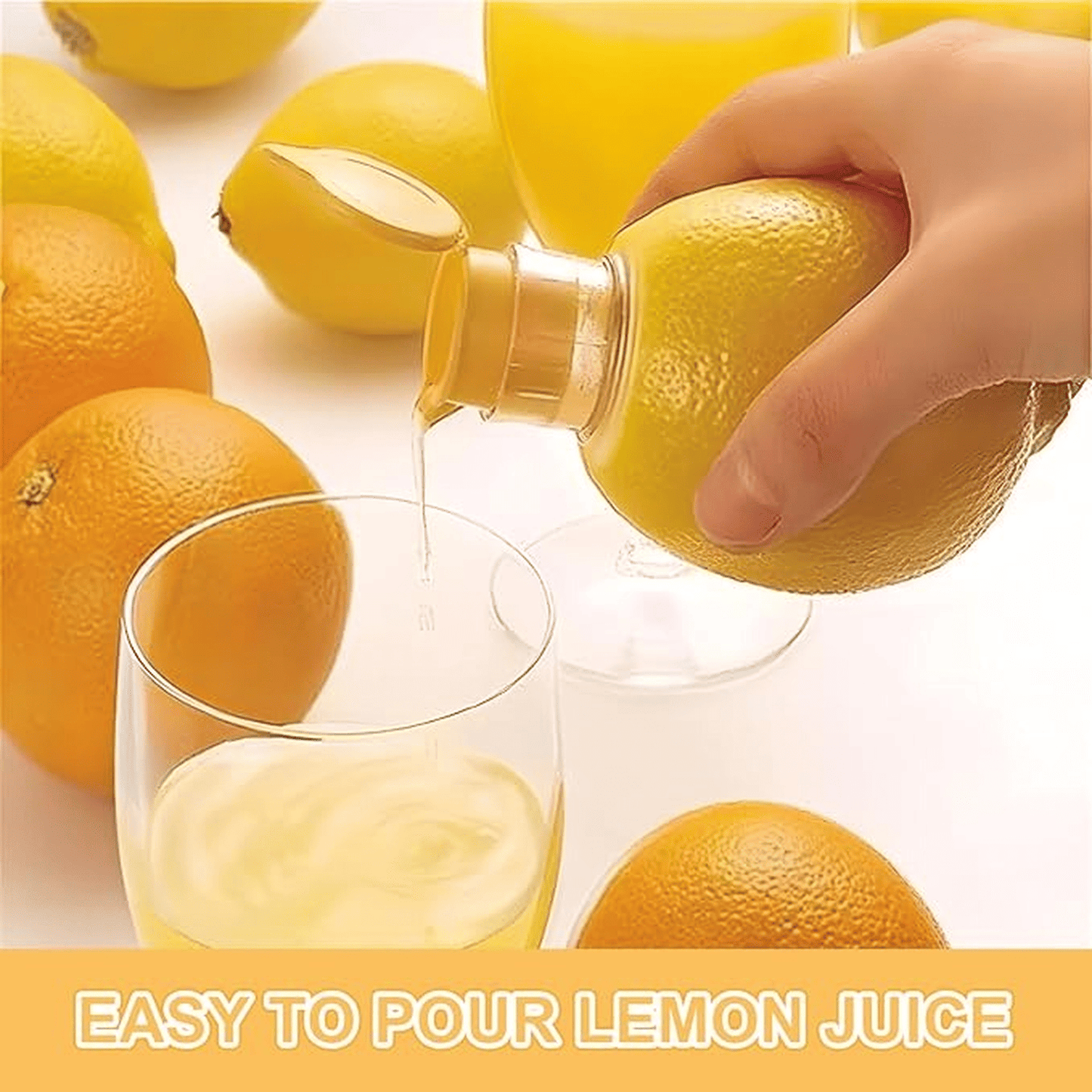 Screw-Top Lemon Squeezer - Portable Citrus Juicer with Filter and Lid