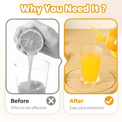 Screw-Top Lemon Squeezer - Portable Citrus Juicer with Filter and Lid