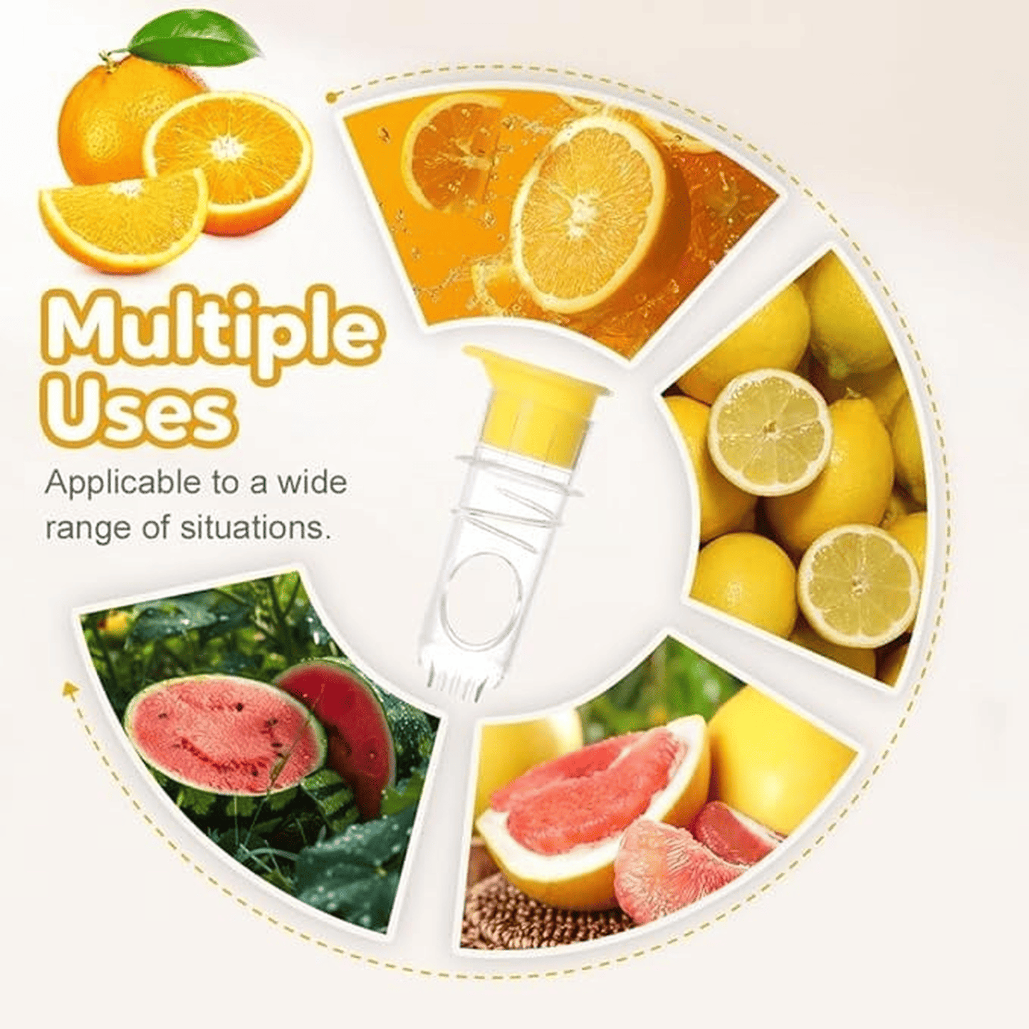 Screw-Top Lemon Squeezer - Portable Citrus Juicer with Filter and Lid