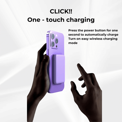 5000mAh Wireless Magnetic Mini Power Bank – Power Up on the Go!