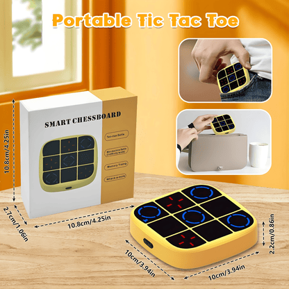 4-in-1 Electronic Tic Tac Toe Handheld Game